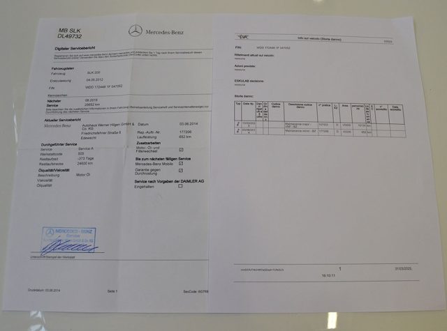 MERCEDES-BENZ SLK 200 usata, con Controllo trazione