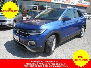 VOLKSWAGEN T-Cross 1.0 TSI 110cv Advanced -OK NEOPATEN.- 