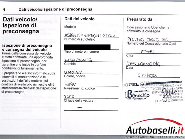 OPEL Astra usata, con Isofix