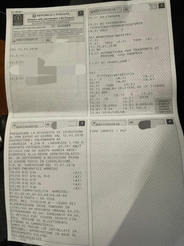 VOLKSWAGEN Golf usata, con Cerchi in lega