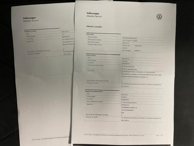 VOLKSWAGEN Golf usata, con Controllo elettronico della corsia
