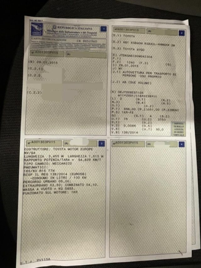 TOYOTA Aygo usata, con Airbag laterali