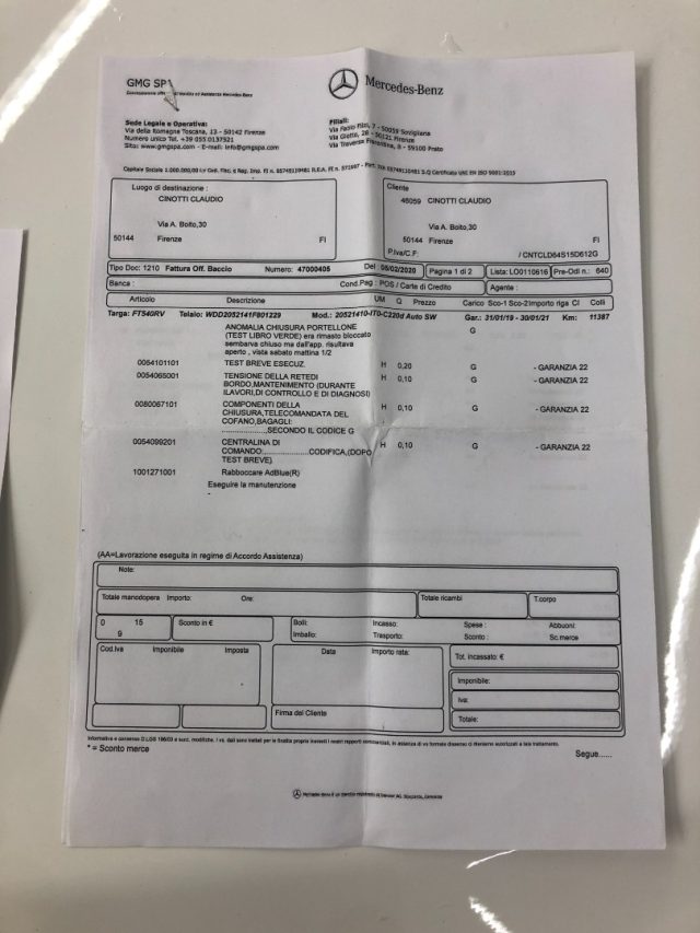 MERCEDES-BENZ C 220 usata 24