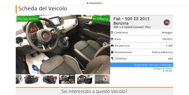 FIAT 500 usata, con Airbag laterali