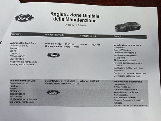 FORD Mustang usata, con Cruise Control