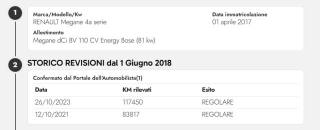 RENAULT Megane usata, con Telecamera per parcheggio assistito