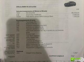 BMW X6 usata, con Sensore di pioggia