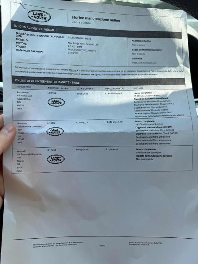 LAND ROVER Range Rover Evoque usata, con Vetri oscurati