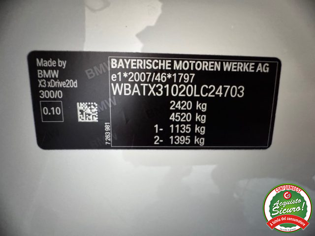 BMW X3 usata, con USB