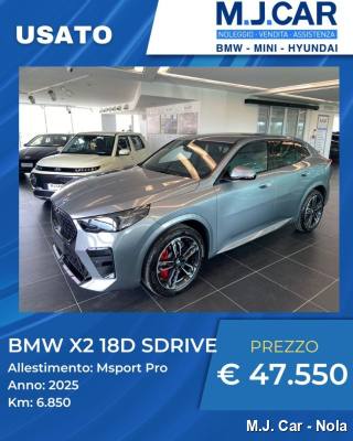 BMW X2 sDrive 18d Msport Pro