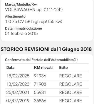 VOLKSWAGEN up! usata, con MP3