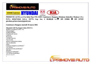 MITSUBISHI L200 usata, con Airbag Passeggero