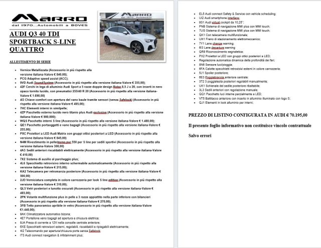 AUDI Q3 usata, con Airbag