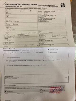 VOLKSWAGEN Maggiolino usata, con Volante in pelle