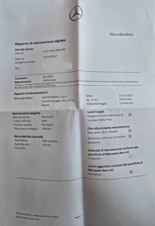 MERCEDES-BENZ GLE 350 usata, con Fendinebbia