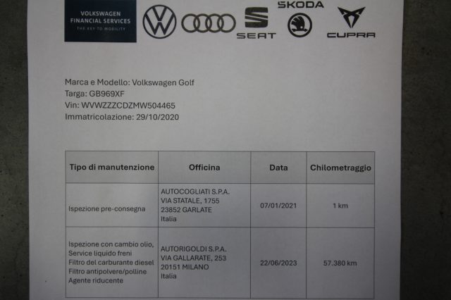 VOLKSWAGEN Golf Variant usata, con Chiusura centralizzata