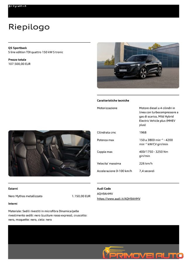 AUDI Q5 usata, con Airbag laterali