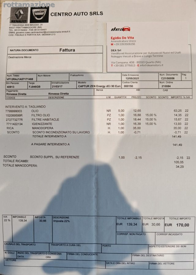 RENAULT Captur usata, con Isofix