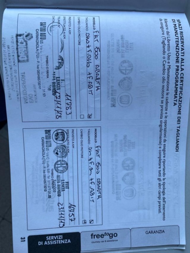 ABARTH 595 usata, con Controllo trazione