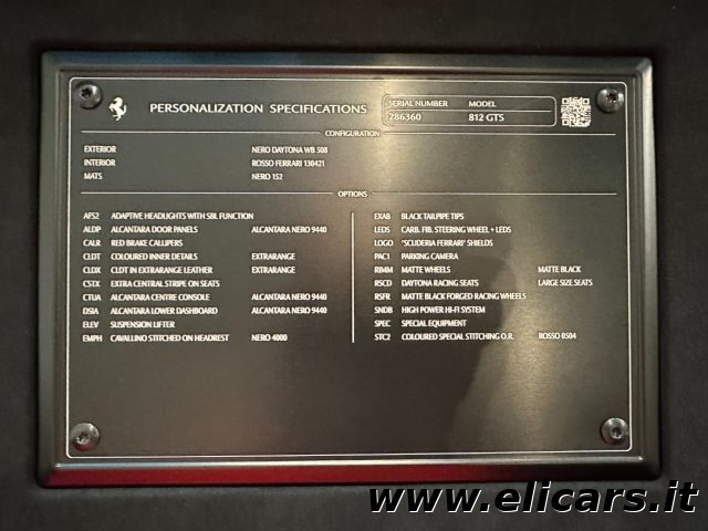 FERRARI 812 usata, con Bluetooth