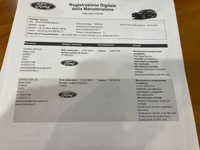 FORD Kuga usata, con Sistema di navigazione