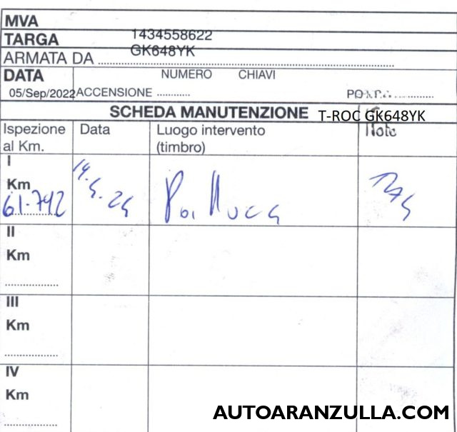 VOLKSWAGEN T-Roc usata, con MP3