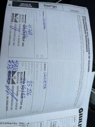 ALFA ROMEO Giulietta usata, con Cronologia tagliandi