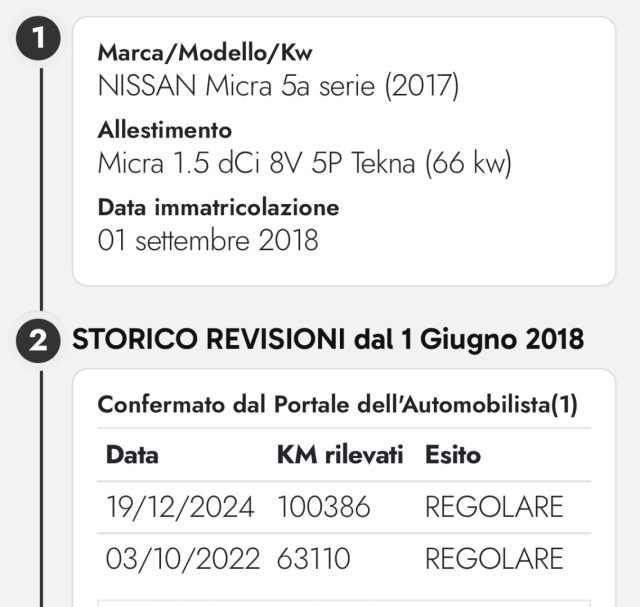 NISSAN Micra usata, con MP3