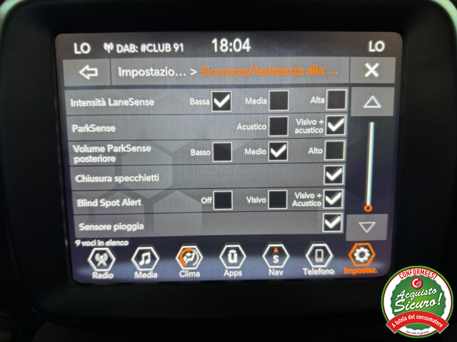 JEEP Renegade usata, con Park Distance Control