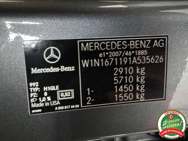 MERCEDES-BENZ GLE 300 usata, con Vetri oscurati