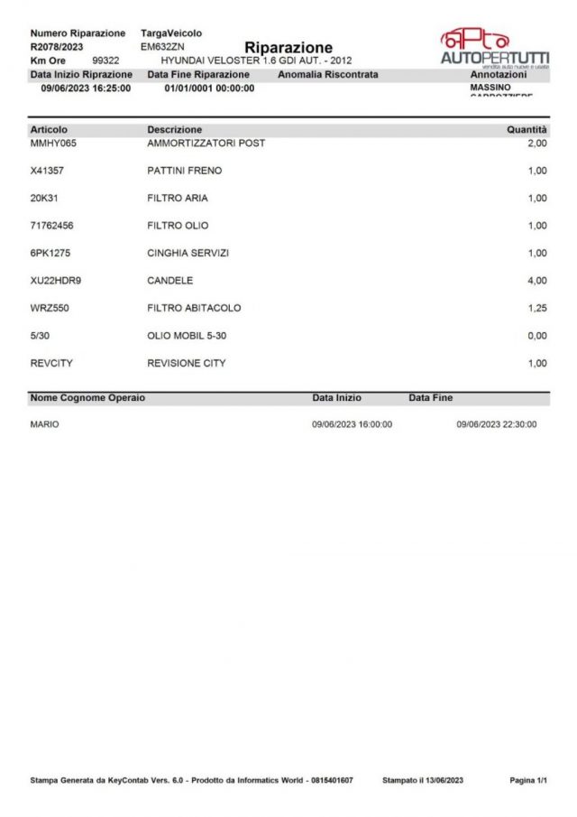 HYUNDAI Veloster usata, con Sedile posteriore sdoppiato