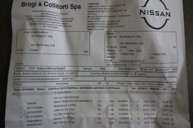 NISSAN Qashqai usata, con Cerchi in lega