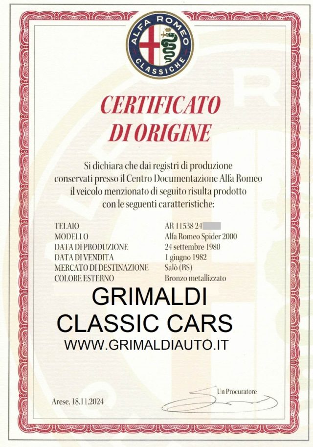 ALFA ROMEO Spider usata 1