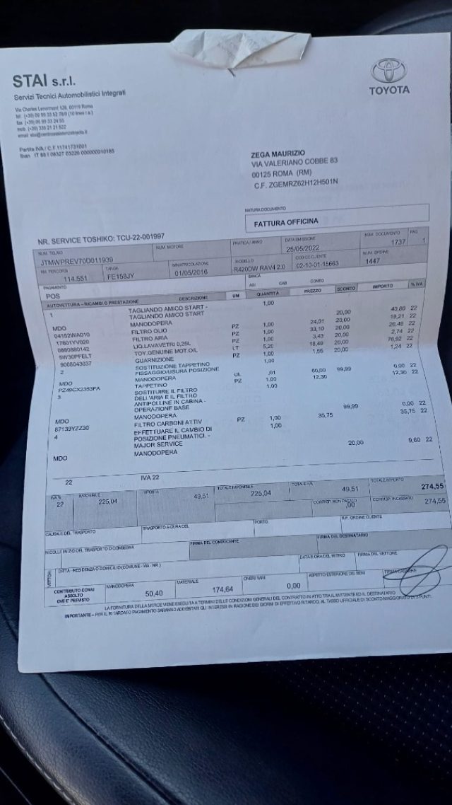 TOYOTA RAV 4 usata, con Fari LED