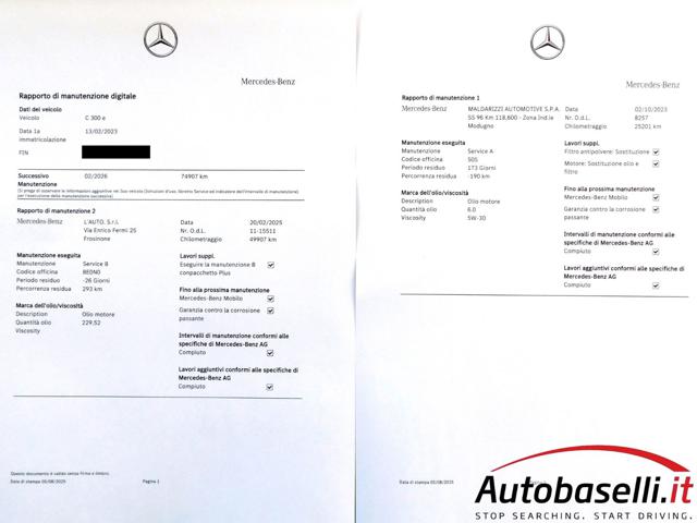 MERCEDES-BENZ C 300 usata 89