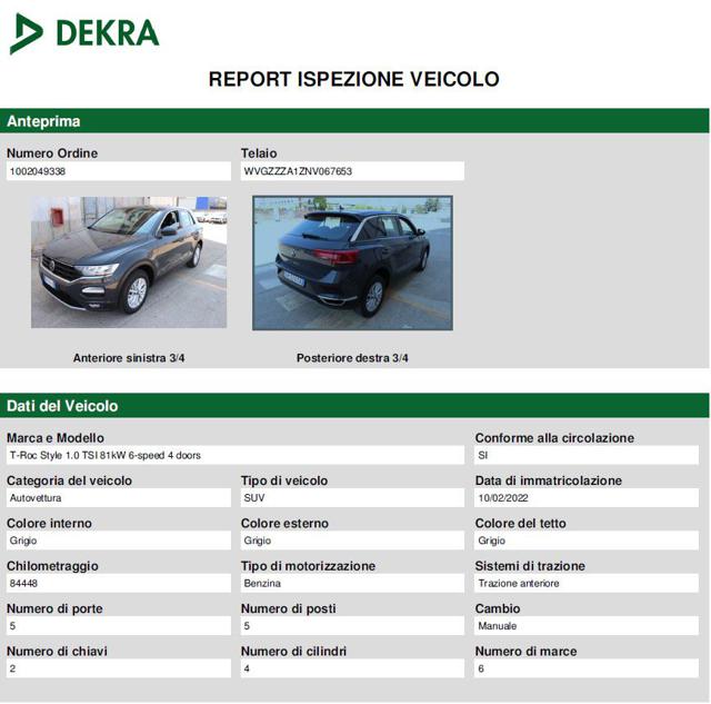 VOLKSWAGEN T-Roc usata, con Controllo vocale