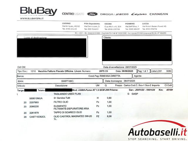 FORD Puma usata, con Antifurto