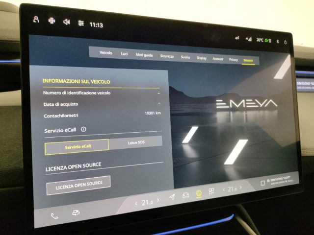 LOTUS Emeya usata, con Sensore di luce