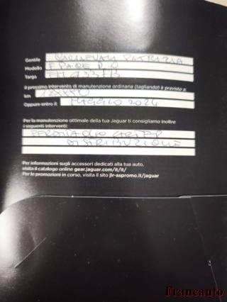 JAGUAR F-Pace usata, con Cronologia tagliandi