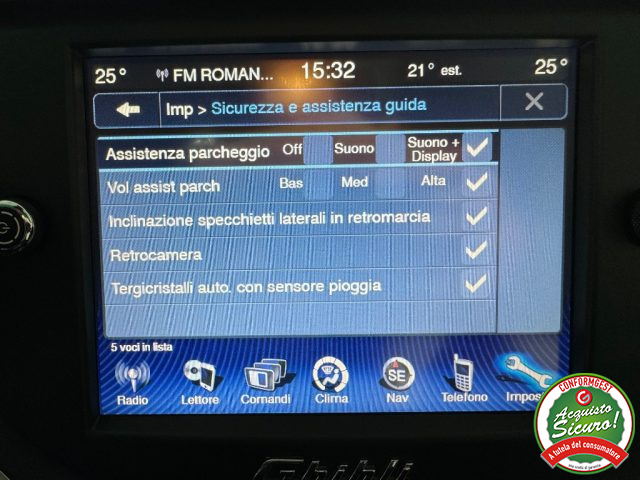 MASERATI Ghibli usata, con Interni in pelle