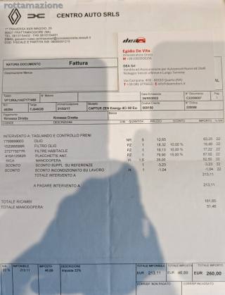 RENAULT Captur usata, con Luci diurne