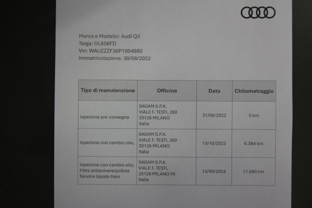 AUDI Q3 usata, con Chiusura centralizzata