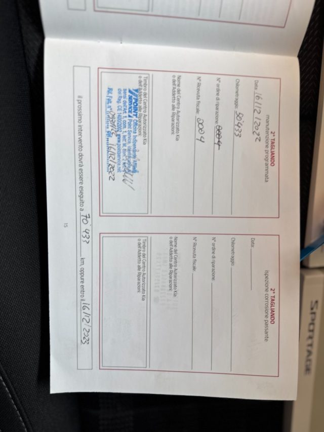 KIA Sportage usata, con Sensori di parcheggio posteriori