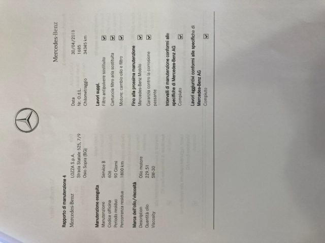 MERCEDES-BENZ CLA 180 usata, con Bluetooth