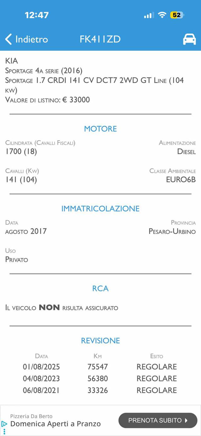 KIA Sportage usata, con Cruise Control