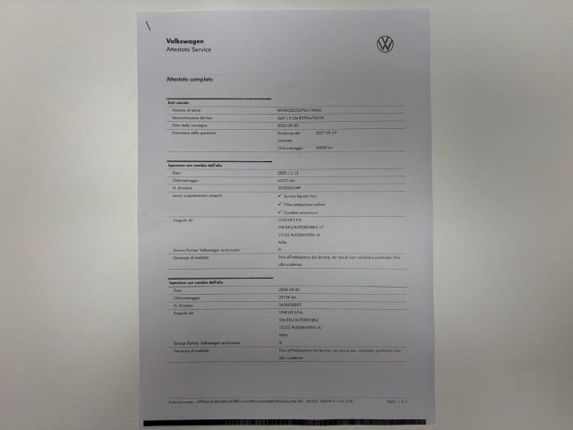 VOLKSWAGEN Golf usata, con Controllo elettronico della corsia