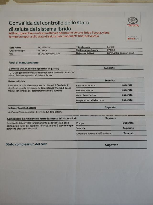 TOYOTA Corolla usata, con Bluetooth