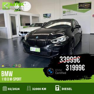BMW 118 d M-SPORT GARANZIA UFFICIALE