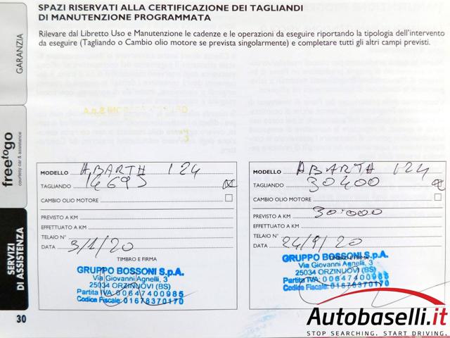 ABARTH 124 Spider usata, con Boardcomputer