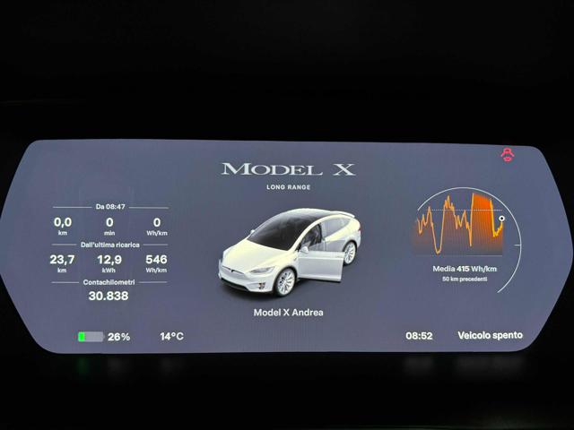 TESLA Model X usata, con Boardcomputer